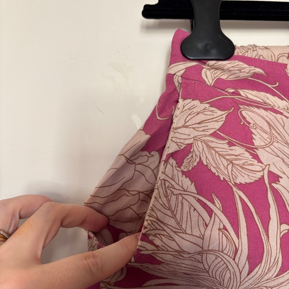 Chic pink floral pants MANGO - Picture 3 of 6